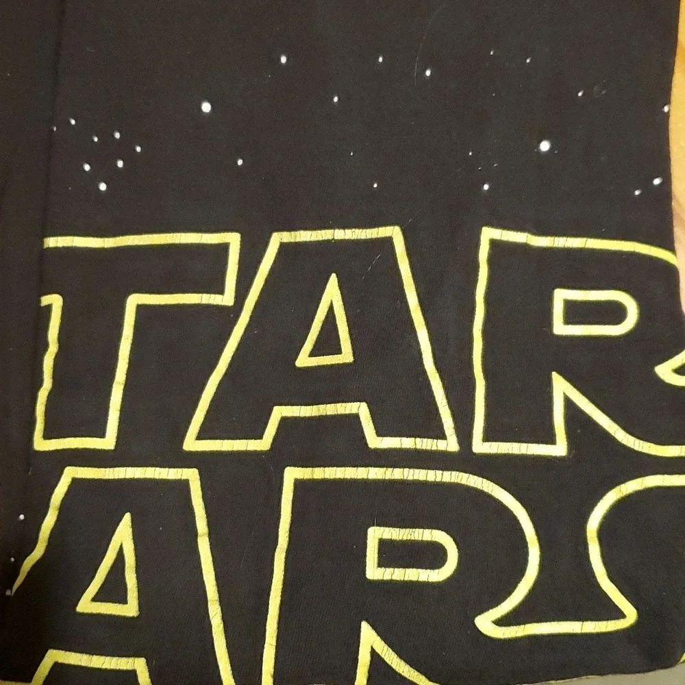 Star Wars Boys Black Long Sleeve Logo‎ Shirt Size Medium
